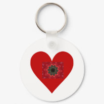 red heart keychain by lillianhibiscus red heart keychain