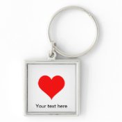Red Heart Keychains