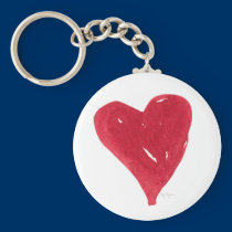 Red Heart Keychain