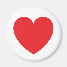 Red heart love or Valentines day Magnet