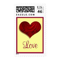 red heart love postage by DonnaGrayson red heart love postage