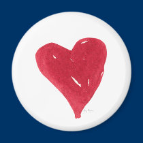 Red Heart Magnet