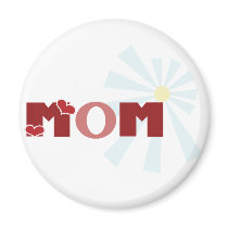 Red Heart Mom magnets