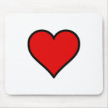 Red Heart Mouse Pad