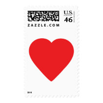 red heart one postage