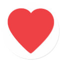 red heart one stickers by Tomaniac red heart one stickers