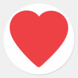 red heart one sticker
