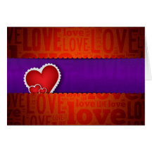 Red heart paper classic valentine s day greeting cards