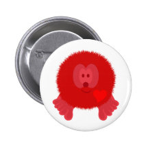 Red Heart Pom Pom Pal Button