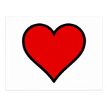 Red Heart Post Card