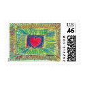 Red heart postage by emmepi Red heart postage