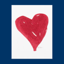 Red Heart Postcard postcards