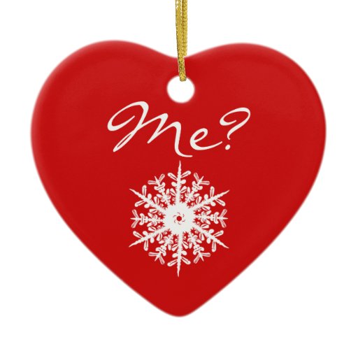 Red Heart Shape Christmas Proposal Decoration Christmas Tree Ornaments ...