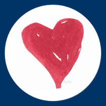 Red Heart Sticker