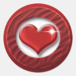 Red heart stickers