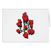 Red Heart Tattoo Design cards