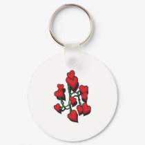 Red Heart Tattoo Design keychains