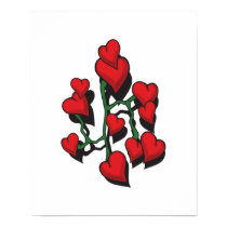 Red Heart Tattoo Design posters