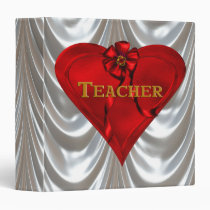 Red Heart Teacher binders