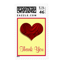 red heart Thank You postage by DonnaGrayson red heart Thank You postage
