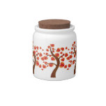 Red Heart Tree Candy Jar