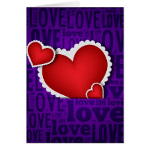 Red heart valentine s day card