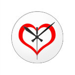 Red Heart Wall Clock