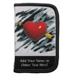 Red Heart with Watercolor Background Painting Planners