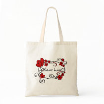 Red hearts and flowers - Bag by cycreation Red hearts and flowers - Bag