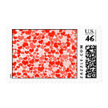 Red Hearts Background Postage