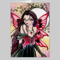 Red Hearts - blank card cards