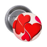 red hearts button buttons