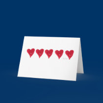 Red Hearts Cards cards