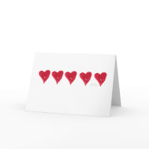 Red Hearts Cards