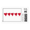 Red Hearts Custom Postage postage by ginyhogan Red Hearts Custom Postage postage