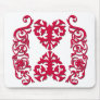 Red Hearts Fancy Mousepad