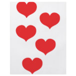 red hearts personalized flyer