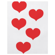 red hearts personalized flyer
