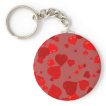 Red Hearts Key Chains