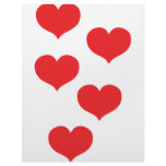 red hearts letterhead design