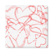 red hearts magnets