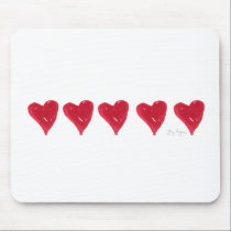 Red Hearts Mousepad mousepads