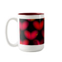 Red Hearts Mug by naturespaintbox Red Hearts Mug