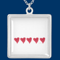 Red Hearts Necklace