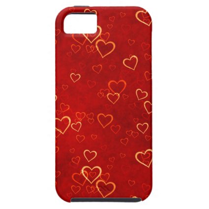 red hearts pattern iPhone 5 case