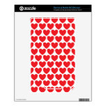 Red Hearts Pattern NOOK Color Decal