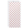 Red Hearts Pattern on a White Background. Custom Rack Card