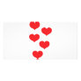 red hearts personalized photo card