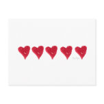 Red Hearts Postcard