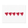 Red Hearts Postcard